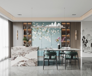 New Chinese Style Dining Room-ID:229063995