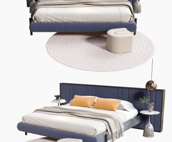 Modern Double Bed-ID:734853033