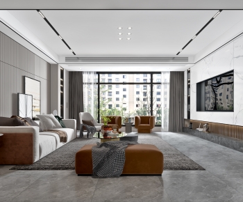 Modern A Living Room-ID:653072123