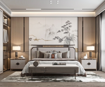 New Chinese Style Bedroom-ID:564069039
