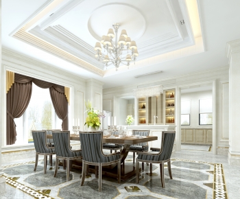 Simple European Style Dining Room-ID:369039068