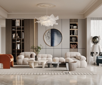 Wabi-sabi Style A Living Room-ID:268449891