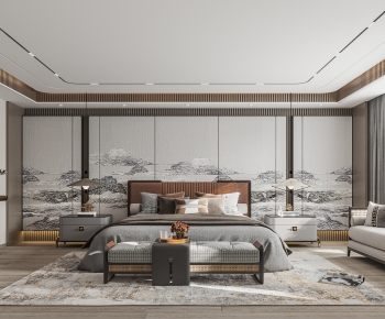 New Chinese Style Bedroom-ID:181258922