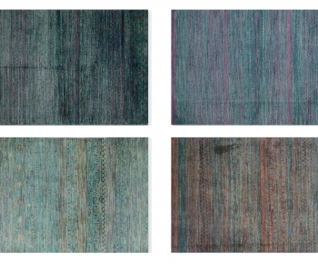现代深灰绿色抽象图案地毯组合-ID:194048966