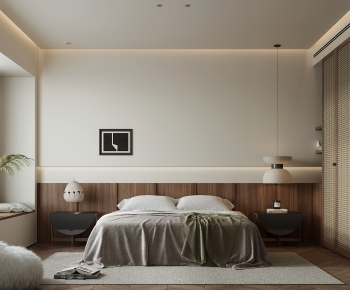 Wabi-sabi Style Bedroom-ID:841043004