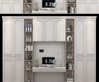 Simple European Style Decorative Cabinet-ID:284235008