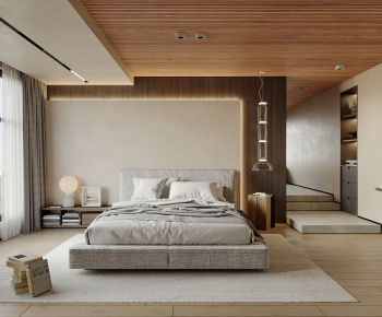 Wabi-sabi Style Bedroom-ID:261490377