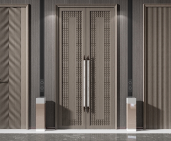 New Chinese Style Double Door-ID:880866051