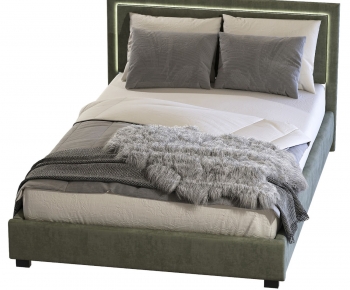 Modern Double Bed-ID:115757945