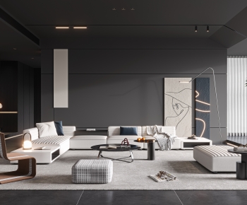 Modern A Living Room-ID:588131056