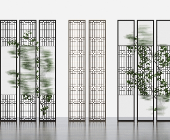 New Chinese Style Glass Screen Partition-ID:321470024