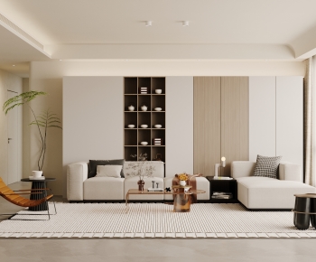 Wabi-sabi Style A Living Room-ID:213119037