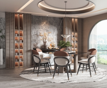 New Chinese Style Dining Room-ID:838998082