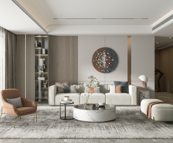 Modern A Living Room-ID:827470068