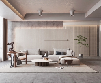 Wabi-sabi Style A Living Room-ID:891911989
