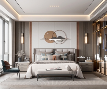 New Chinese Style Bedroom-ID:637417089