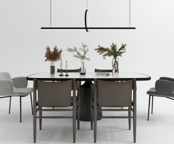 Modern Dining Table And Chairs-ID:725986003