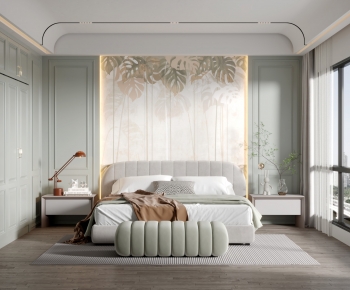 Simple European Style Bedroom-ID:474065071