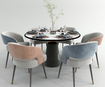 Modern Post Modern Style Dining Table And Chairs-ID:280070075