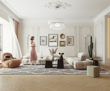 French Style A Living Room-ID:155348063