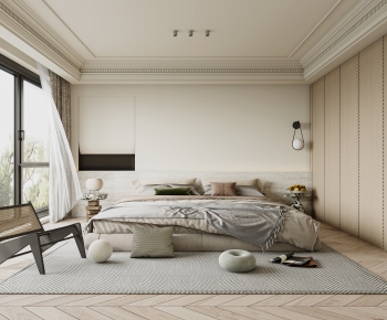 Modern Wabi-sabi Style Bedroom-ID:767087949