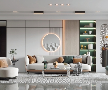 Modern A Living Room-ID:787185911