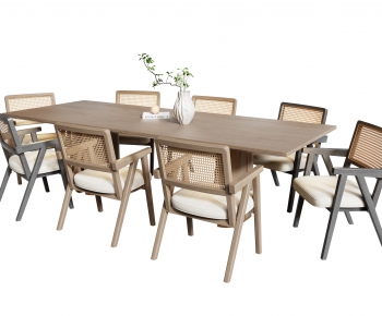 Wabi-sabi Style Dining Table And Chairs-ID:929130087