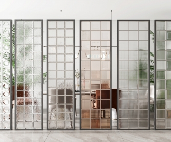 Modern Glass Screen Partition-ID:619663954