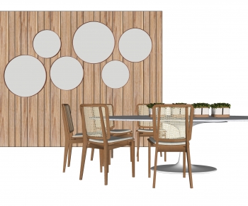 Modern Dining Table And Chairs-ID:526818041