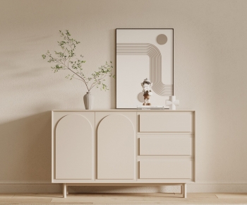 Modern Wabi-sabi Style Side Cabinet/Entrance Cabinet-ID:568406117