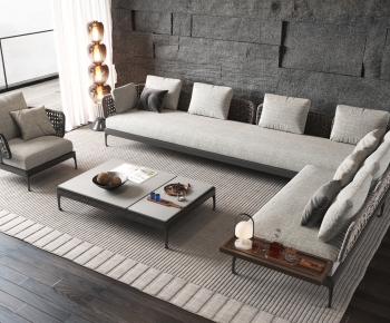 Wabi-sabi Style Sofa Combination-ID:569298038