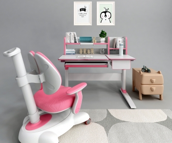 Modern Computer Desk And Chair-ID:380871063