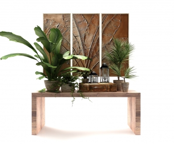 Modern Potted Green Plant-ID:206624985