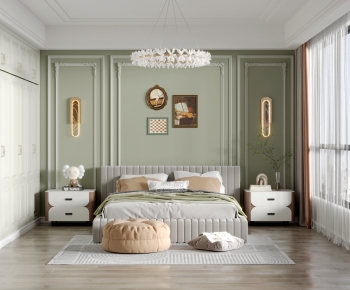Simple European Style Bedroom-ID:893606905