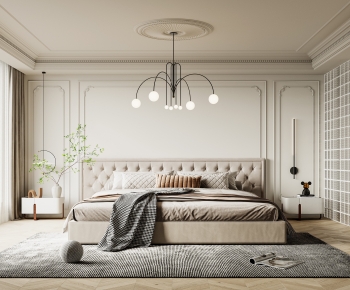 Simple European Style Bedroom-ID:982753045