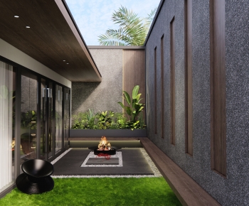 Modern New Chinese Style Courtyard/landscape-ID:612663033