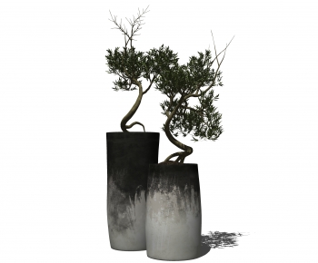 Modern Wabi-sabi Style Potted Green Plant-ID:178071989