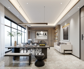 New Chinese Style Manager's Office-ID:877013928