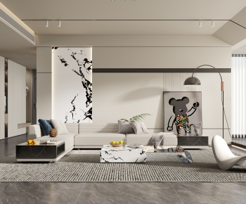 Modern A Living Room-ID:958786968