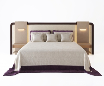 Modern Double Bed-ID:968878984