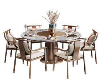 New Chinese Style Dining Table And Chairs-ID:801376107