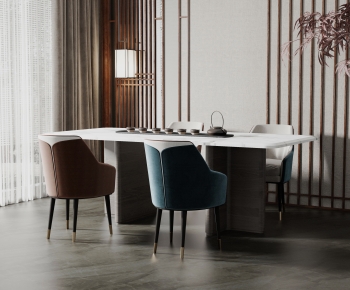 New Chinese Style Dining Table And Chairs-ID:892323021