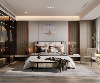 New Chinese Style Bedroom-ID:669405946
