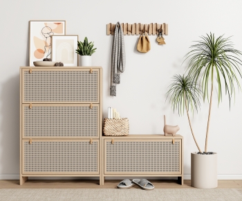 Nordic Style Shoe Cabinet-ID:437834988