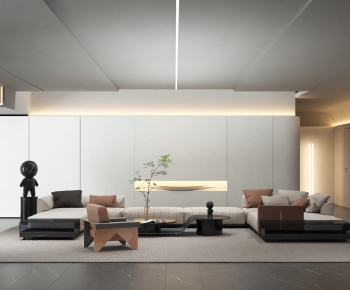 Modern A Living Room-ID:666594039