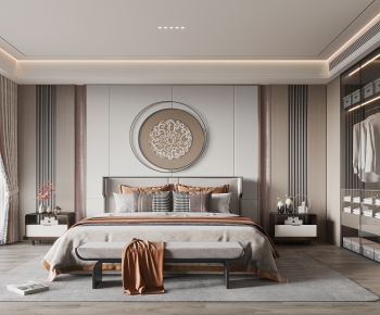 New Chinese Style Bedroom-ID:588829991