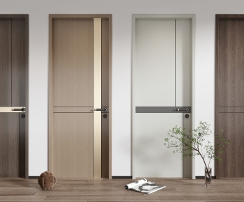 Modern Solid Wood Door-ID:577442884