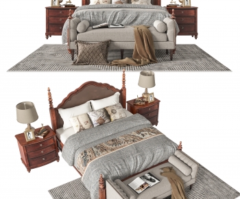 American Style Double Bed-ID:397880152