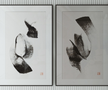 现代新中式禅意抽象装饰画-ID:353559976