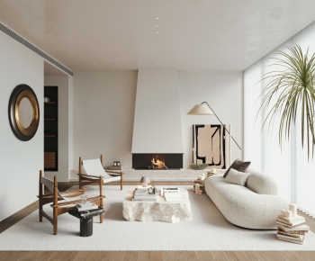 Wabi-sabi Style A Living Room-ID:639743093